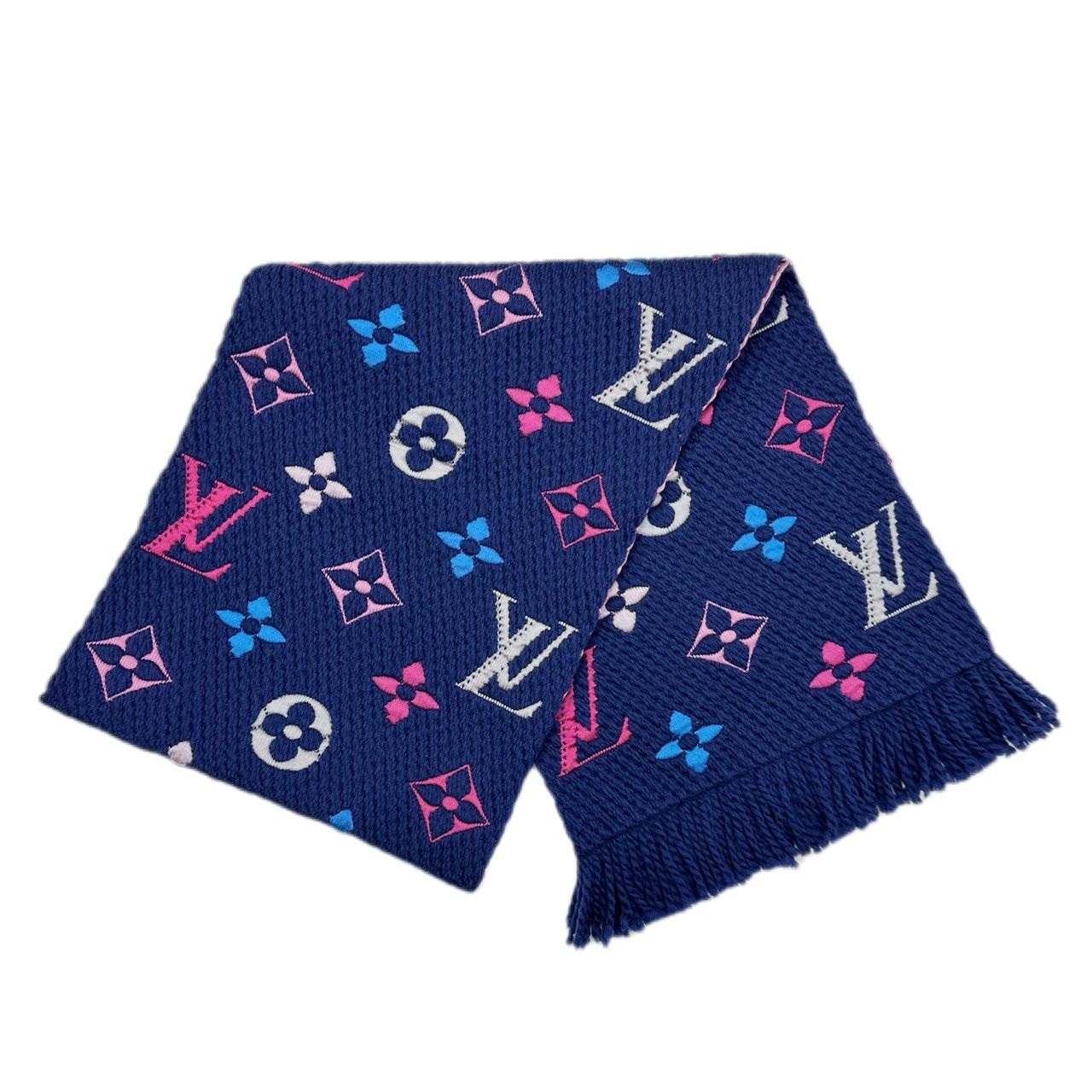 LOUIS VUITTON ルイ ヴィトン エシャルプ ロゴマニア レインボー