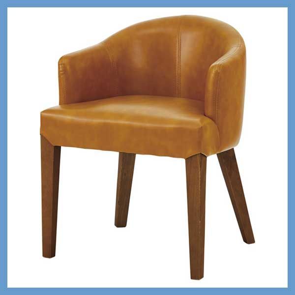 ソフトレザーと天然木 アッシュ のダイニングソファチェア ウィービングベルト W55×D53×H72×SH44cm No.55 キャメル