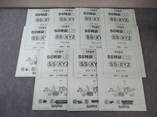 SAPIX 小6 サピックス SS特訓 理科 全11回分フルセット 通年セット 2025 030M2D