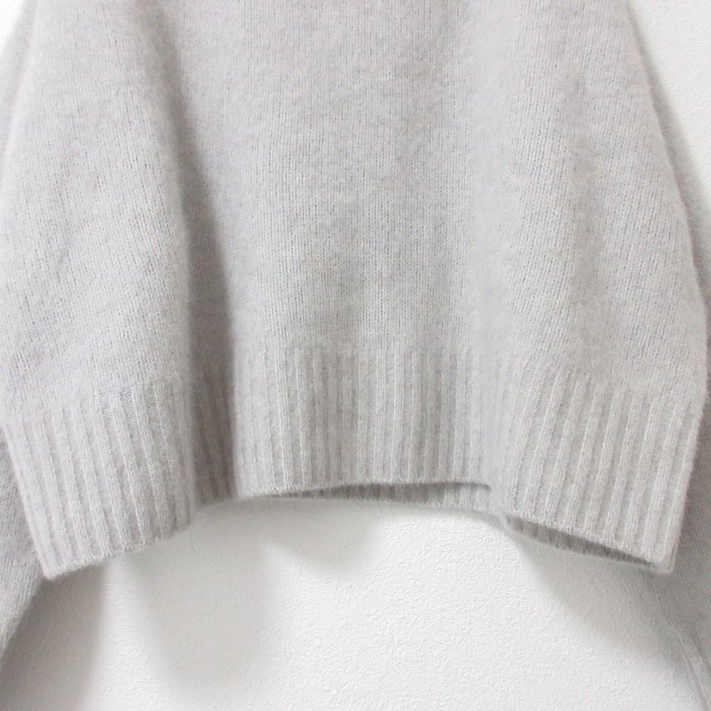 美品 22AW Spick ＆ Span スピック＆スパン フォックス混ボトルネックプルオーバー ニット セーター 22080200704030 グレー レディース 古着 中古 美品 22AW Spick ＆ Span スピック＆スパン フォックス混ボトル
