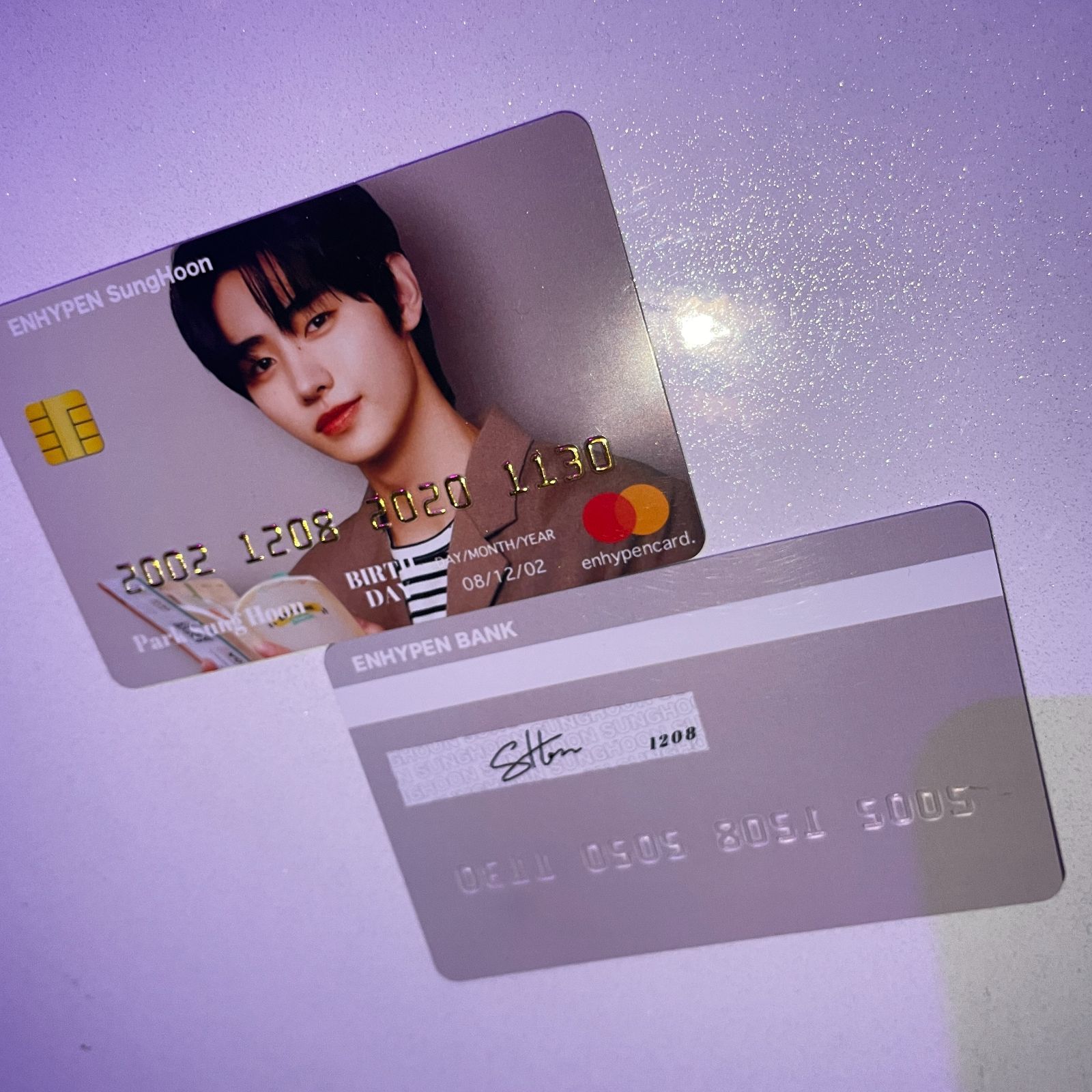 ENHYPEN SUNGHOON ソンフン 2023センイルセット クレカ風PVCカード