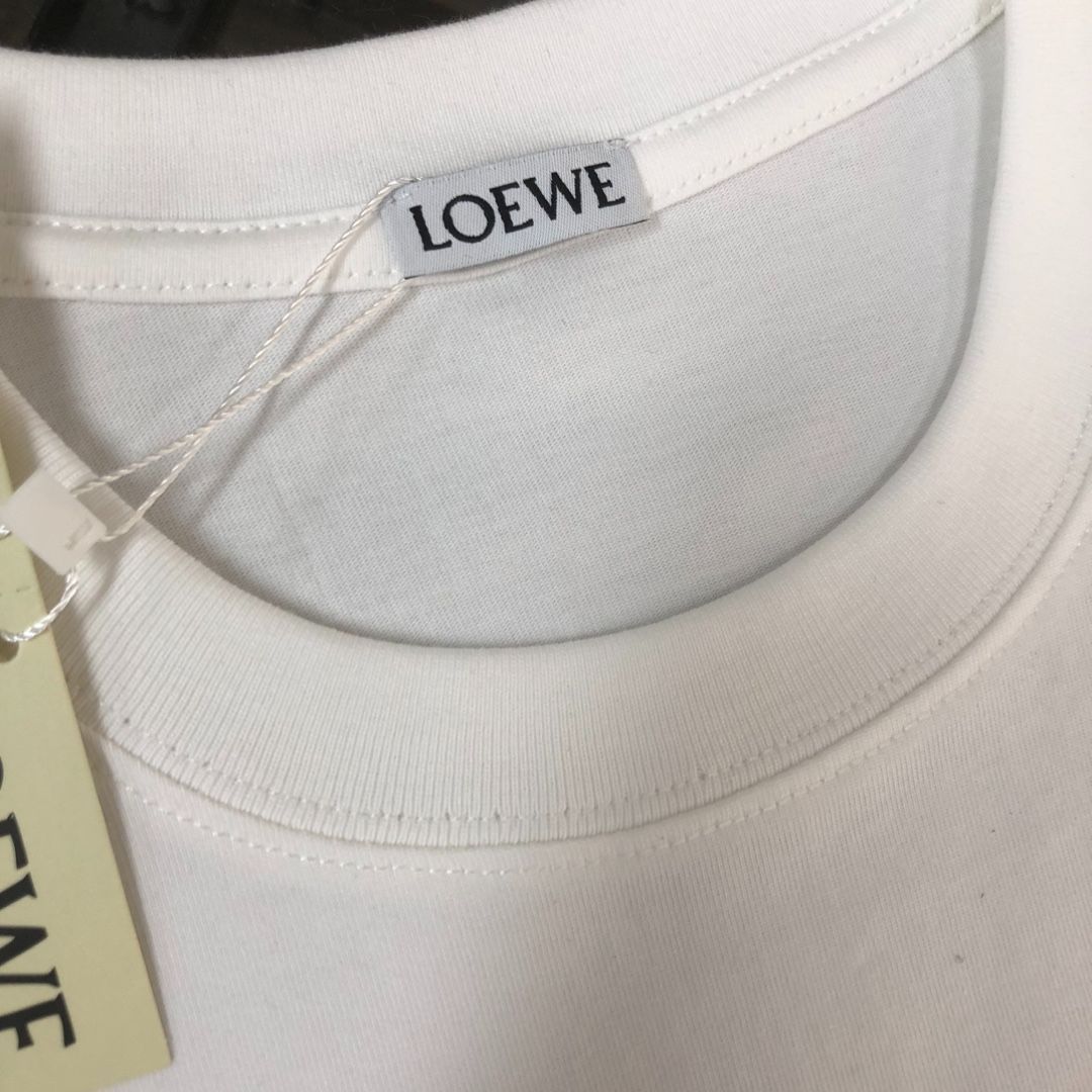 【夏！】LOEWE ロゴプリント コットンTシャツ 本日限定特価】LOEWE 春夏 ロゴプリントTシャツ [本日特価|新品