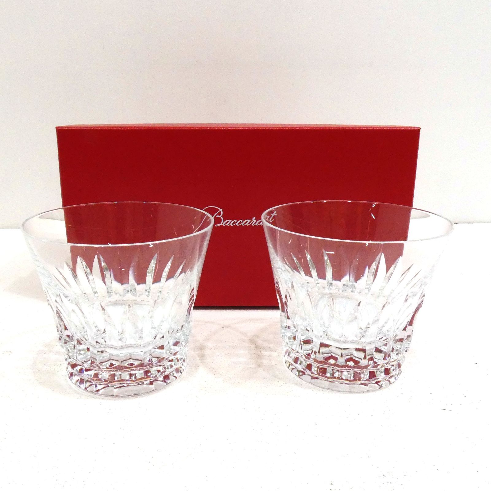 小牧店 Baccarat バカラ ペアロックグラス ティアラ 2021 I426-2322