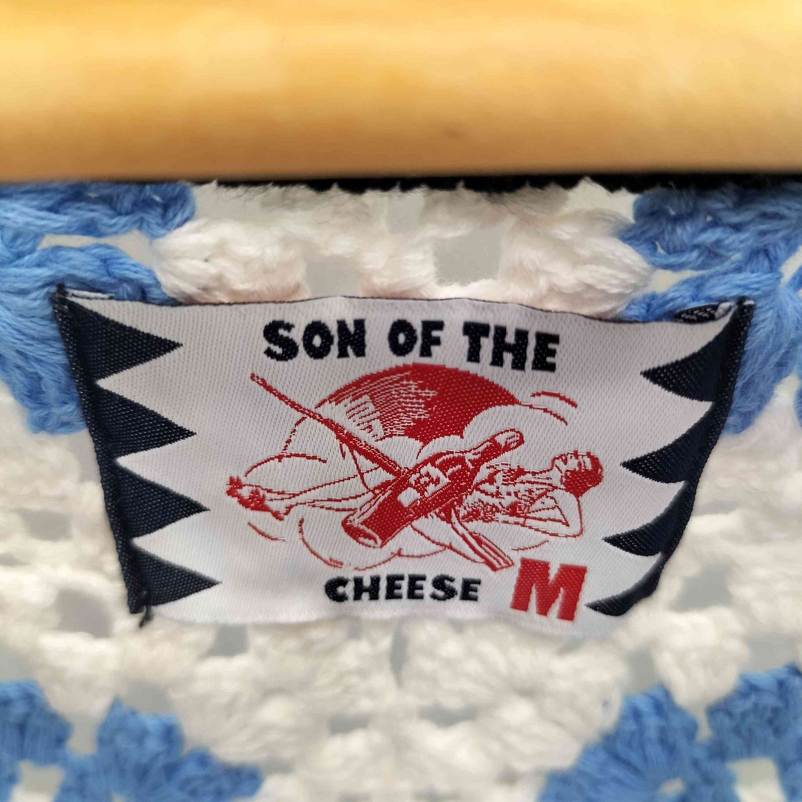 サノバチーズ SON OF THE CHEESE 23SS Flower Knit Vest メンズ JPN：M