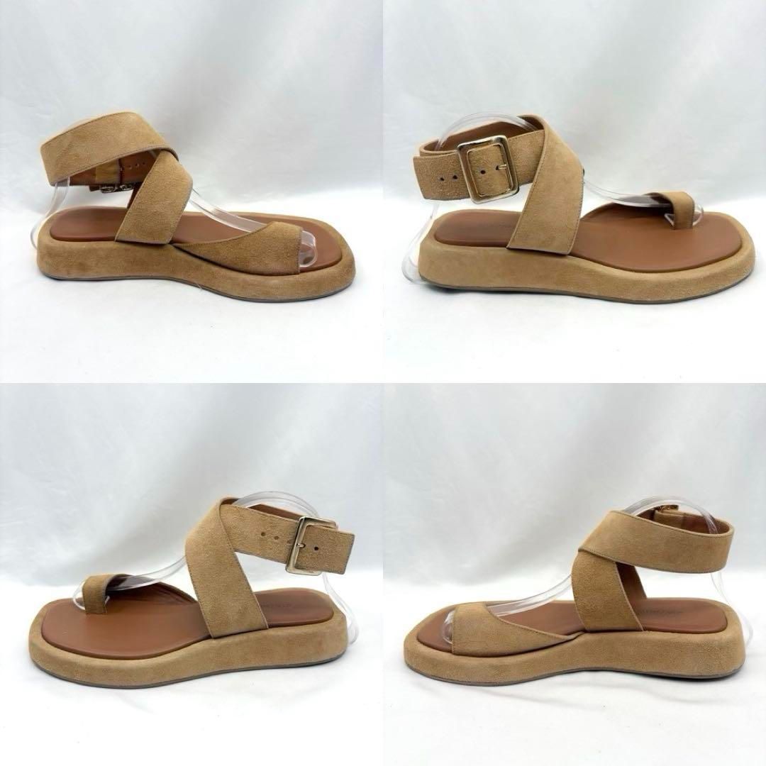  GIA ジアボルギーニ ストラップ レザー サンダル 37 サンダル サンダル ミュール