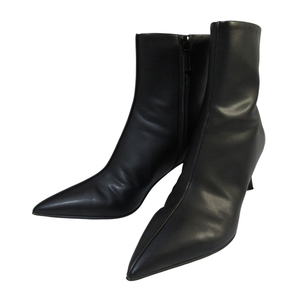 STELLA McCARTNEY ステラマッカートニー ELSA ポインテッドトゥ エコレザー アンクルブーツ 36 23.0cm相当 ブラック レディース 古着