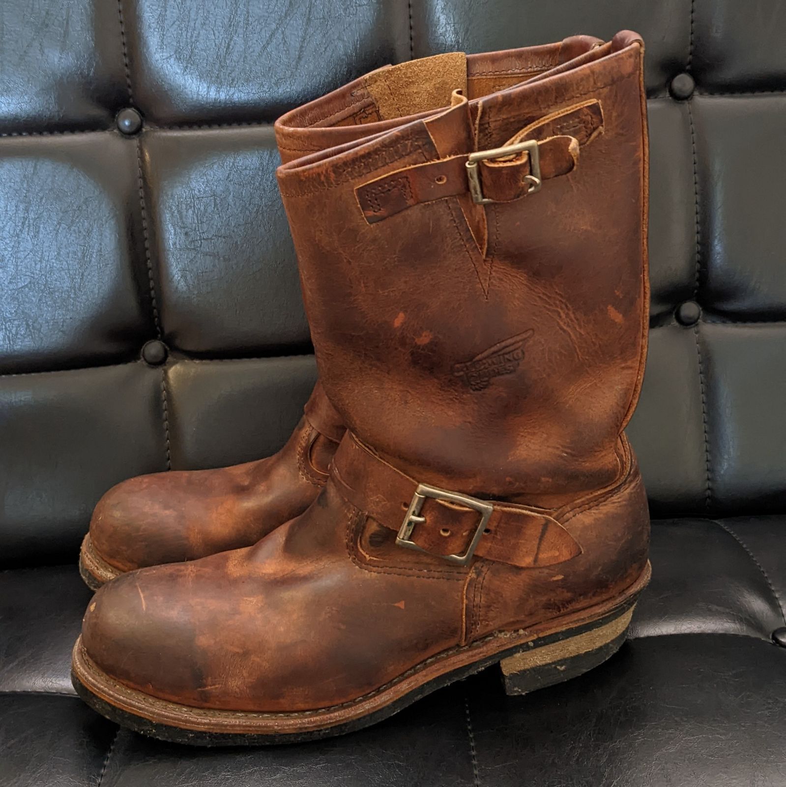 蔵 REDWING レッドウイング 2972 エンジニアブーツ 9D ブラウン kids