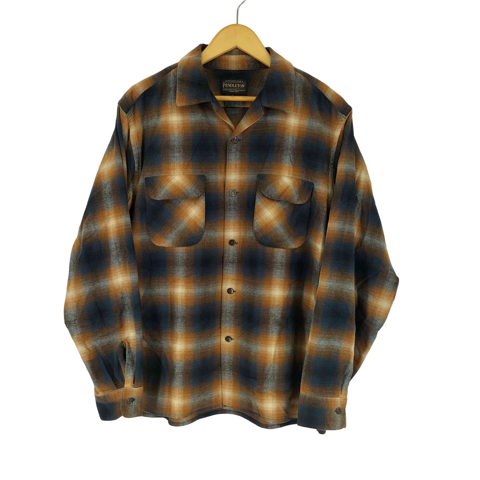 ペンドルトン PENDLETON 別注 オンブレチェック オープンカラーシャツ