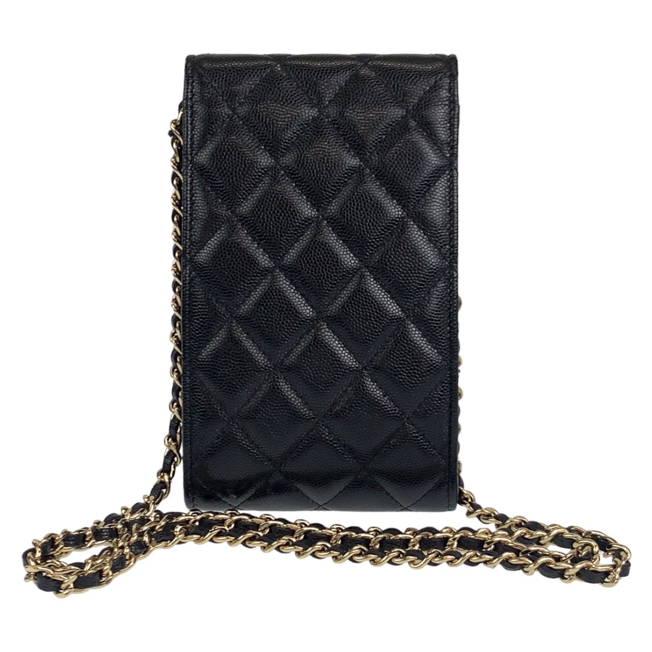 美品 CHANEL シャネル マトラッセ ココマーク ブラック 黒 ゴールド 