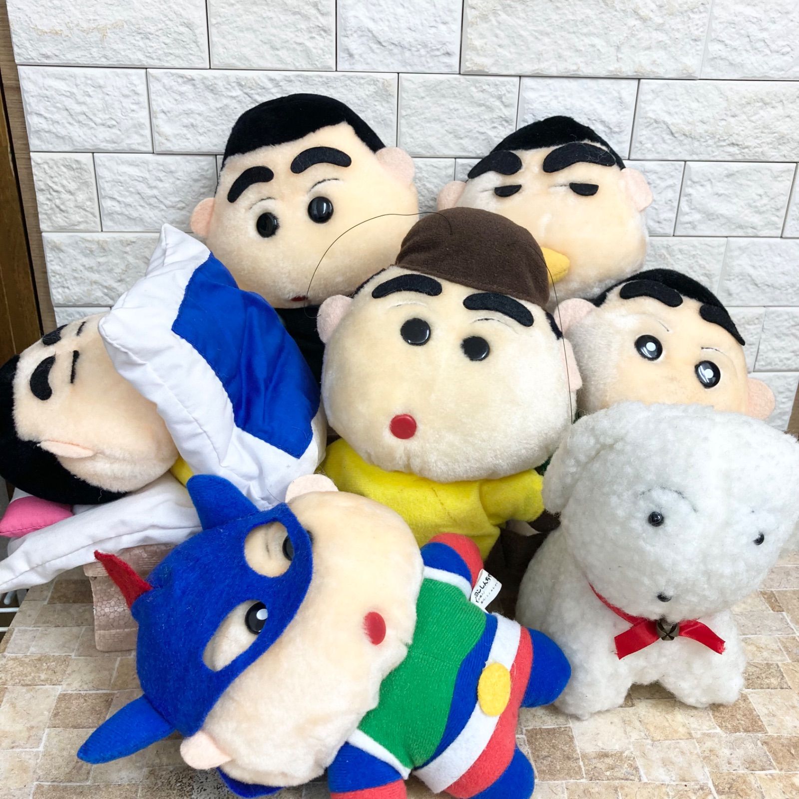 7体セット】クレヨンしんちゃん ぬいぐるみ パペット 初期 レトロ 希少