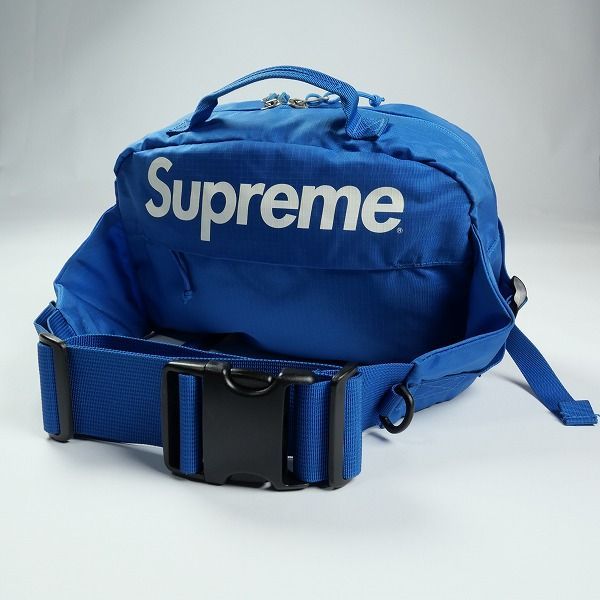 Size フリー SUPREME シュプリーム 16SS Waist Bag Blue ウエストバッグ 青 品-良い 20825841