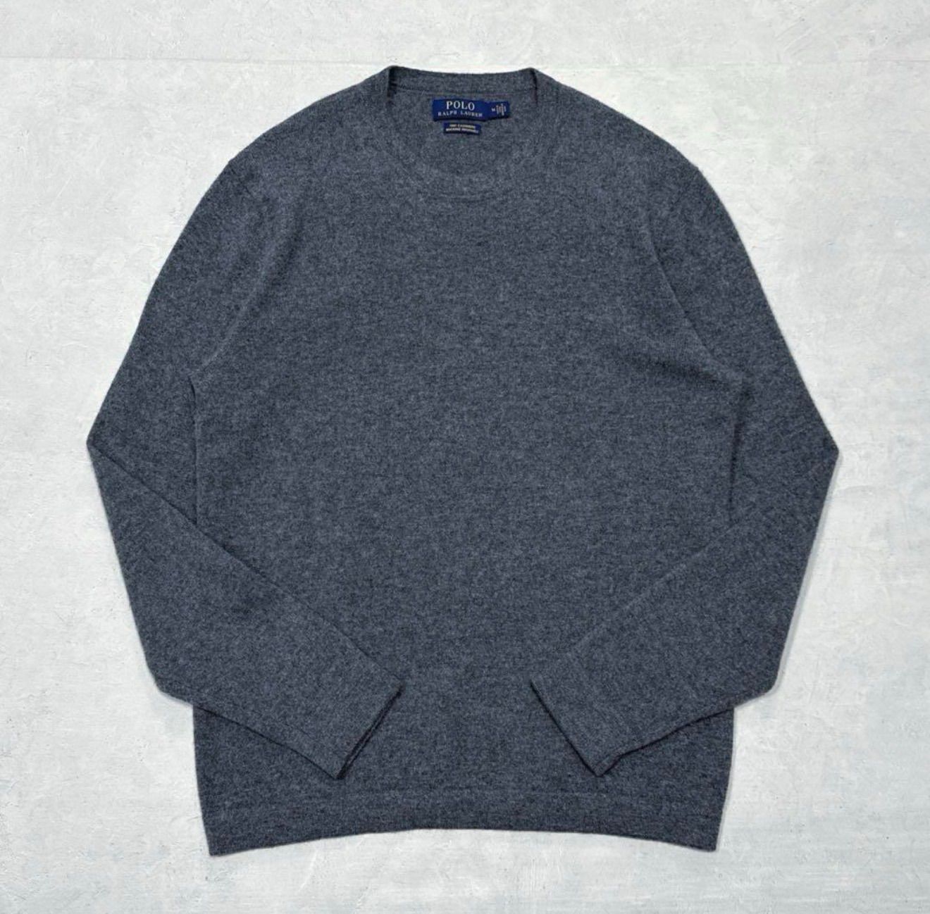 美品 ポロラルフローレン カシミヤクルーネックセーター