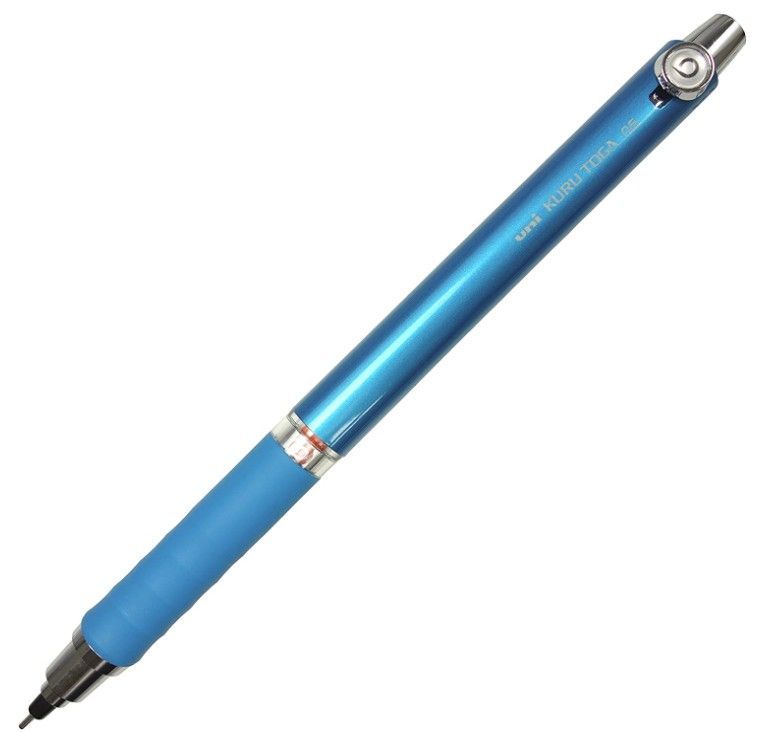 三菱鉛筆 シャープペン クルトガ ラバーグリップ 0.5 ブルー M56561P