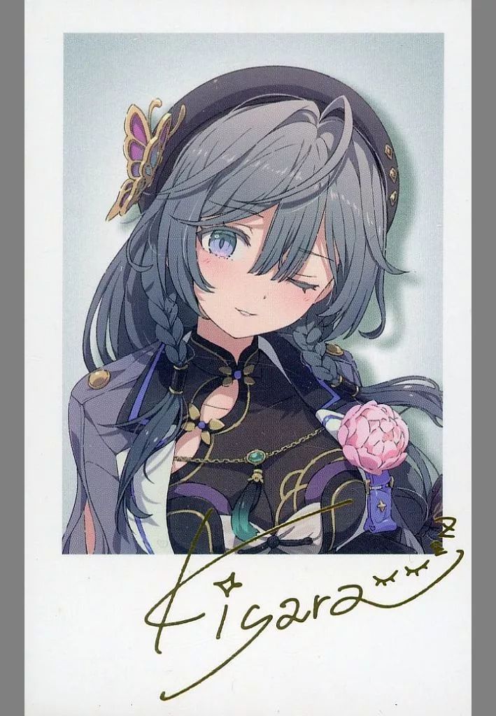 中古】キャラカード 綺沙良(箔押し複製サイン入り) 「バーチャル