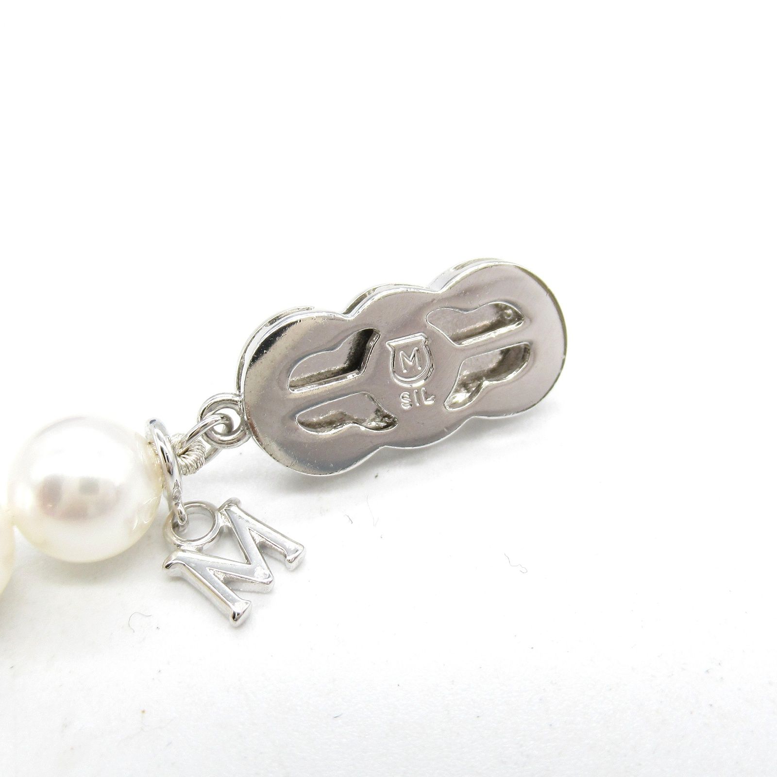 美品✨MIKIMOTO ミキモト パール　チェーン　ブレスレット　シルバー ミキモト MIKIMOTO ブレスレット ブレスレット パール 腕回り