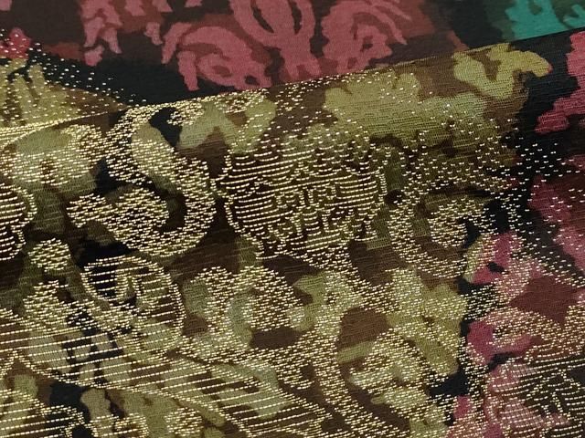 平和屋本店□極上 前田仁仙 仁仙更紗 訪問着 更紗花文