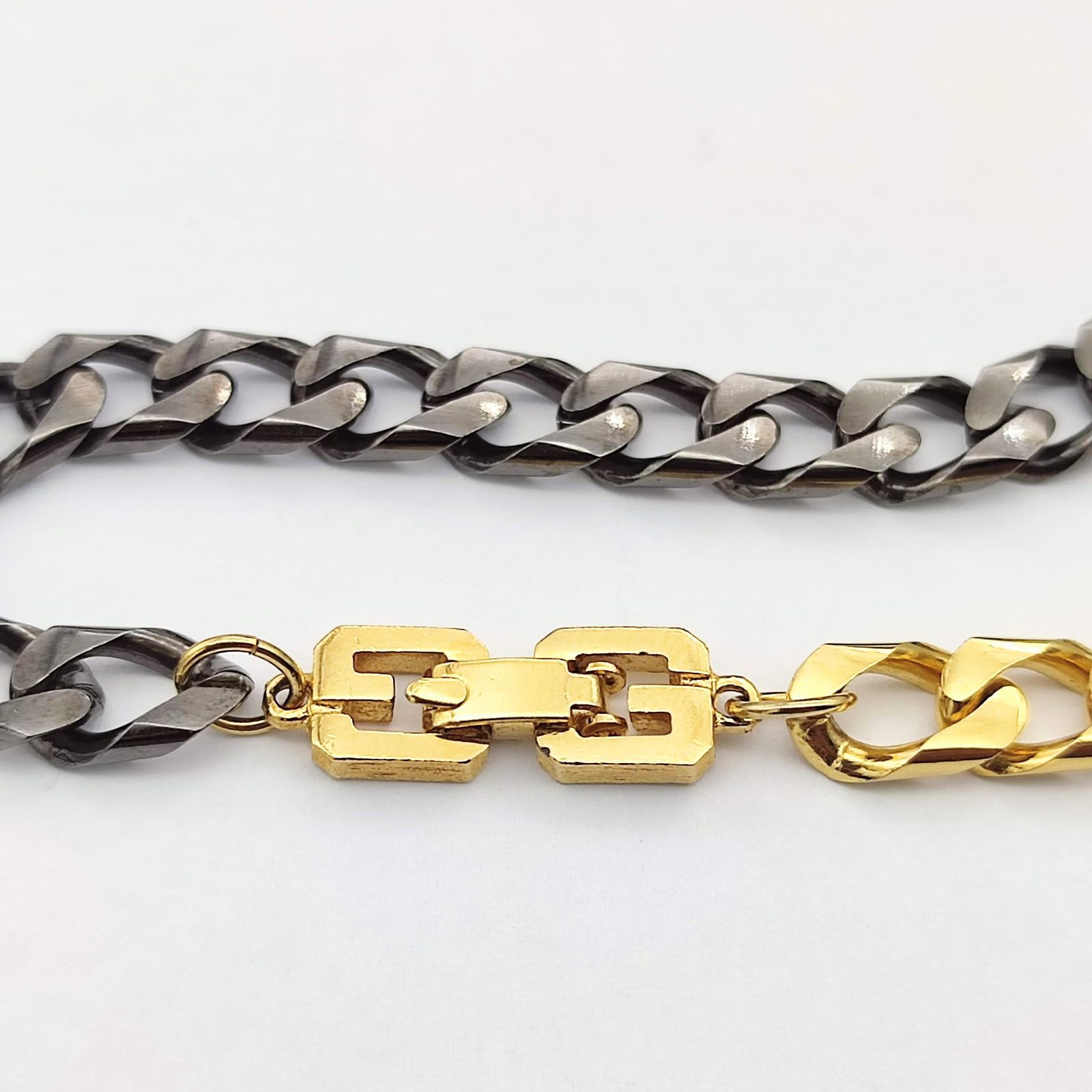 極美品 ジバンシー 喜平チェーン ヴィンテージ ブレスレット ゴールド 