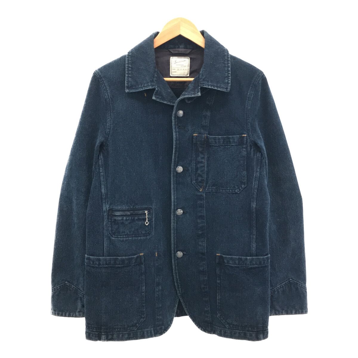 Soundman サウンドマン 刺し子 カバーオール 古着 Soundman Birmingham 刺子カバーオールジャケット （Indigo