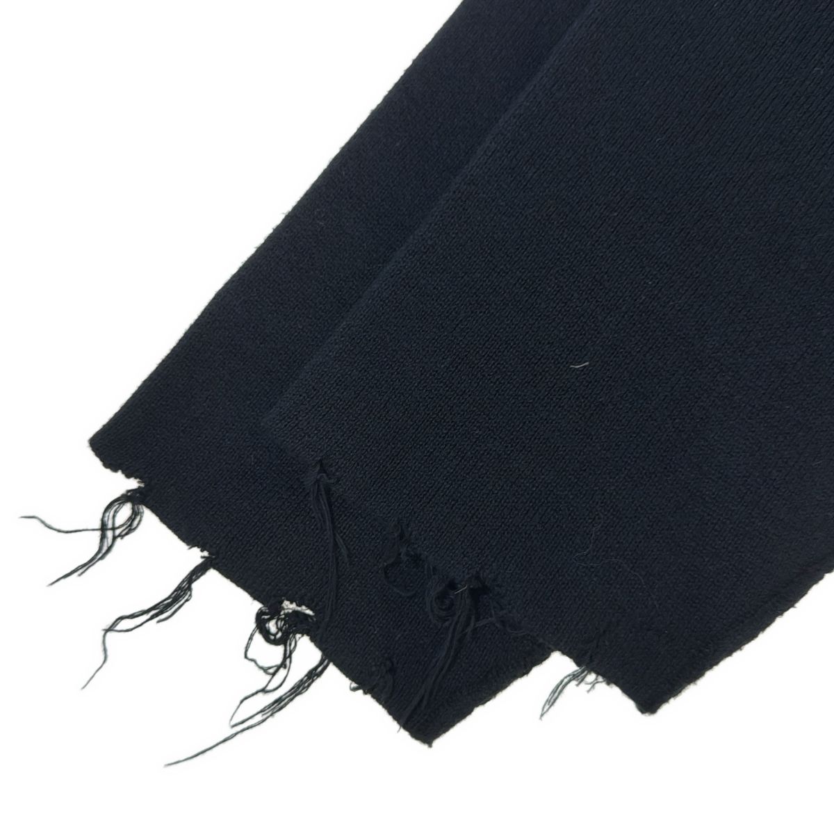 PERVERZE パーバーズ Loose Center Cut Knit ダメージ加工V