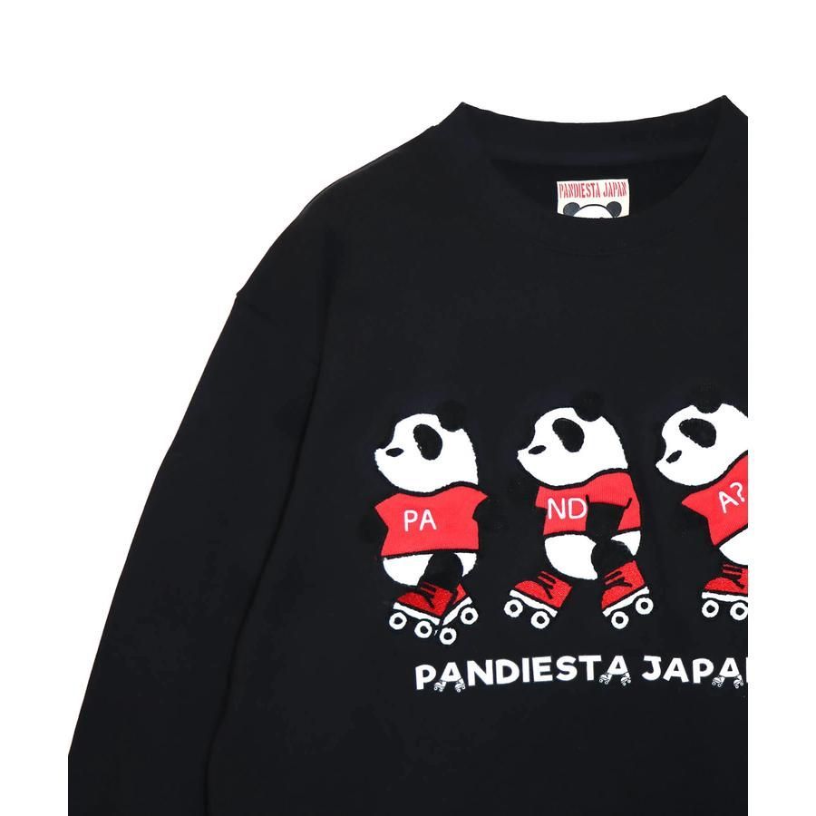 PANDIESTA パンダ刺繍 フルジップ スウェットXL MA-1 水色 PANDIESTA タイガー＆ドラゴンパンダ フルZIPパーカー 595562 パンディ