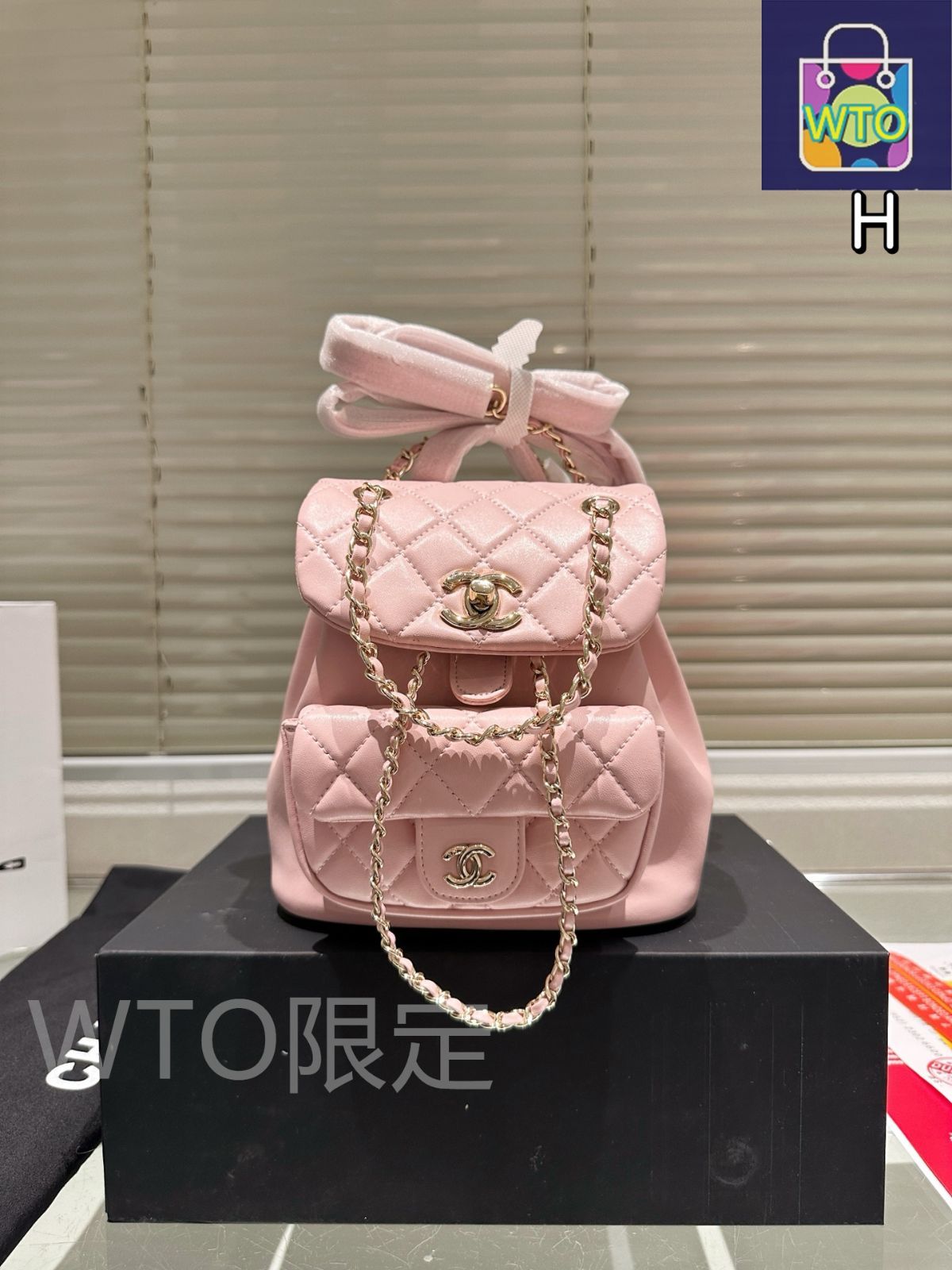 シャネル ドゥーマ バックパック ミディアム ダブルツーポケット 今日特価】CHANEL Duma ツーショルダーバッグ パリゴールド-WTO