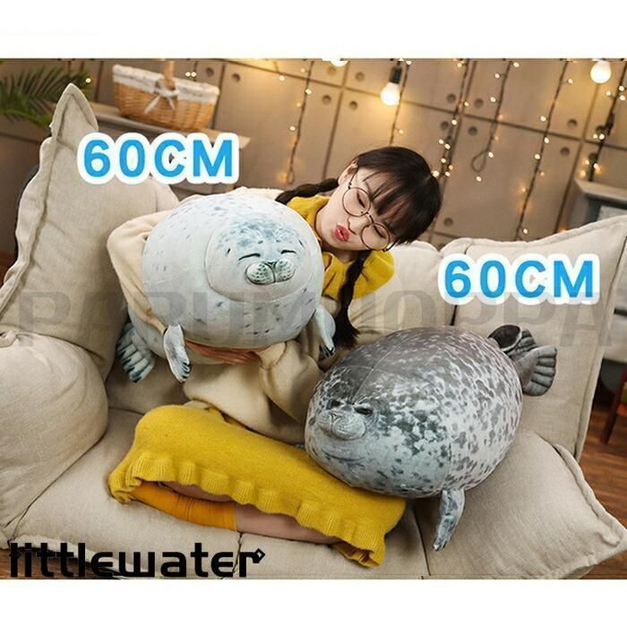 mignon展　もちもちクッション　2種セット もちもちとした触感が癖になる丸クッション2個セット【80cm