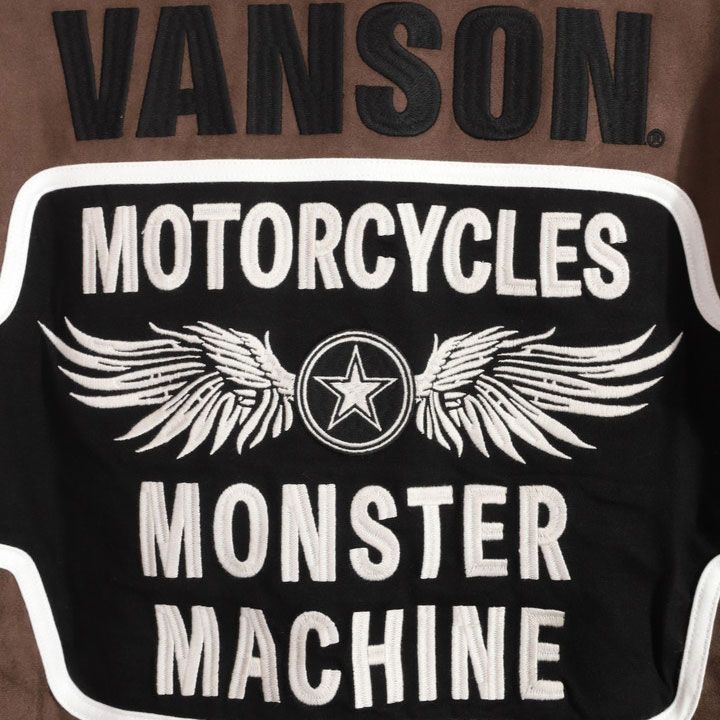 VANSON バンソン クルーネックプルオーバー NVLT-2422 アンバー 起毛