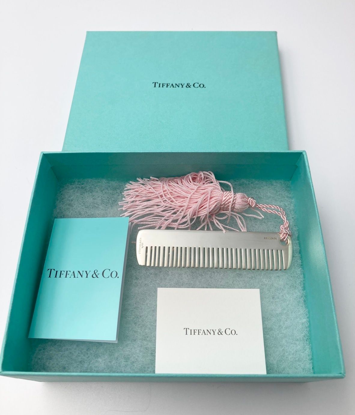 TIFFANY＆Co ティファニー 925 ベビーコーム くし 櫛 ピンク