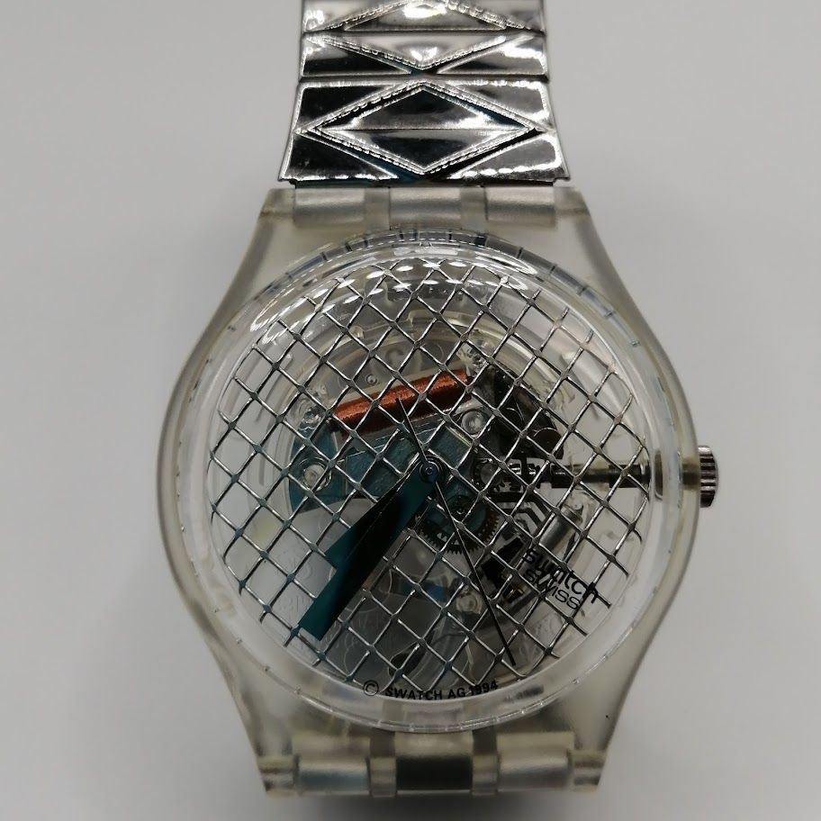 売れ筋商品 【極希少／ジャンク】 swatch 腕時計 透明 アトランタ