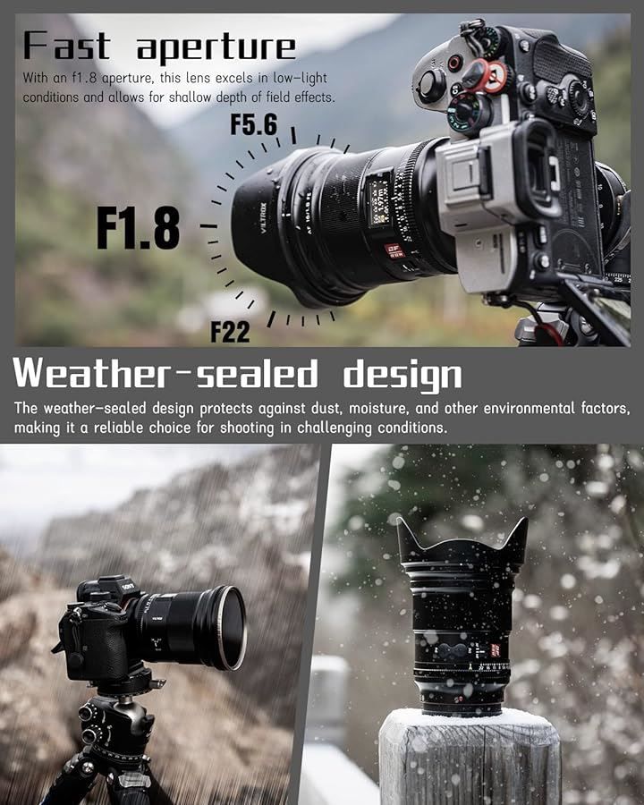 VILTROX AF 16mm F1.8 Pro FE カメラレンズ 超広角 オートフォーカス ...