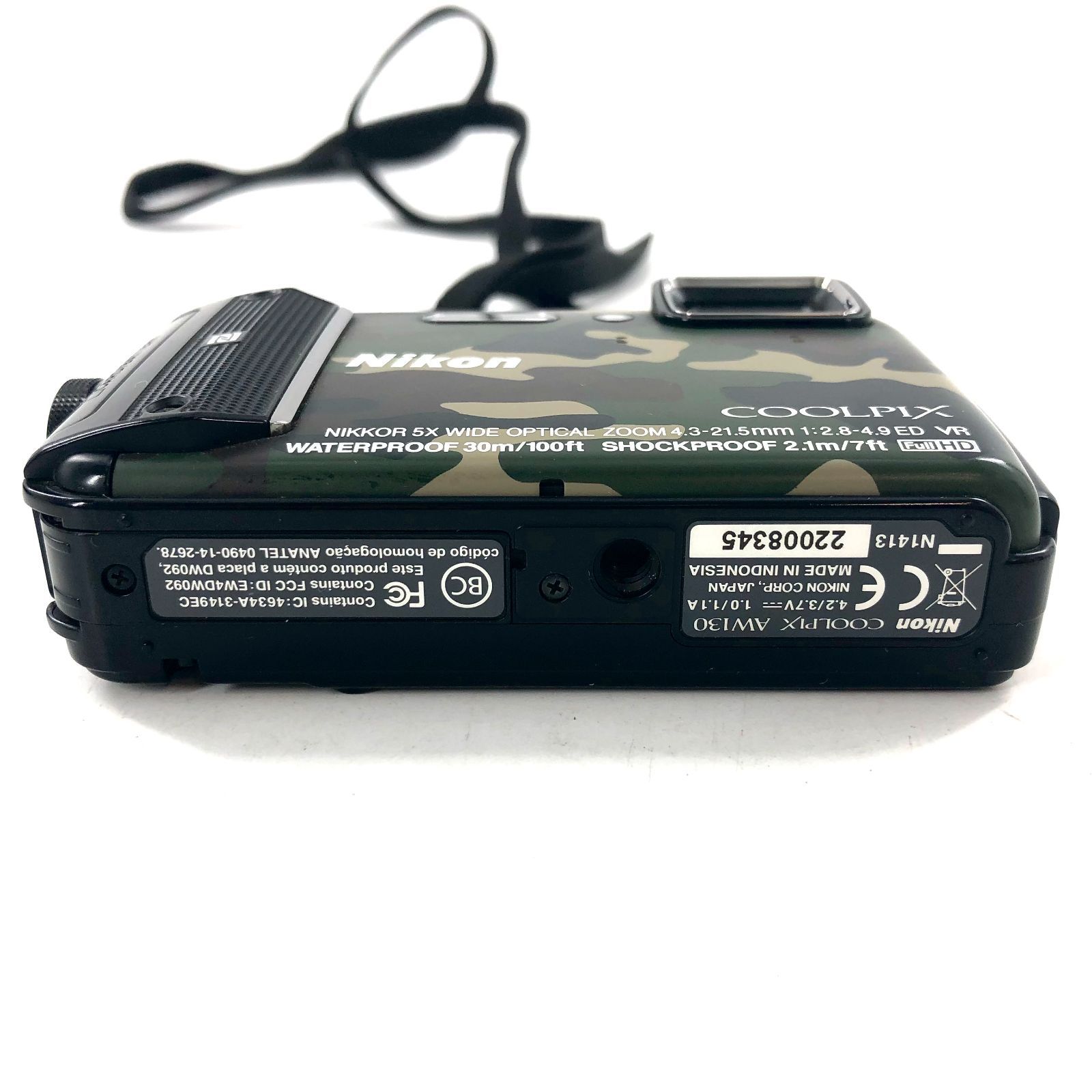 359 Nikon ニコン COOLPIX デジカメ AW130 迷彩 防水・耐衝撃・耐寒仕様の高性能アウトドアモデル「COOLPIX