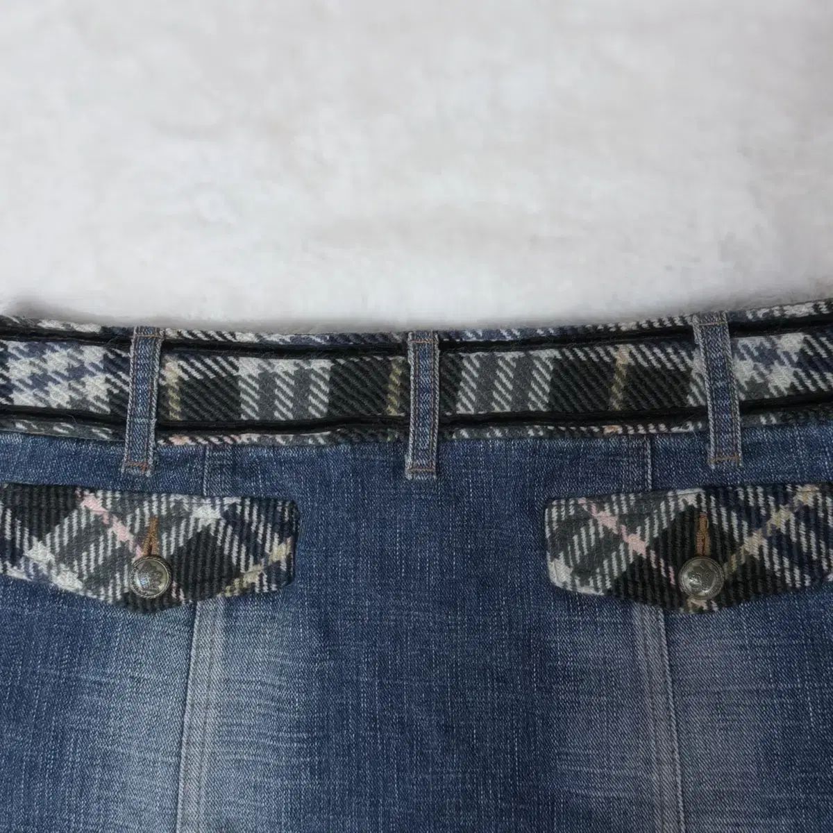Burberry ブルーレーベル ノヴァチェック ツーポケット デニム