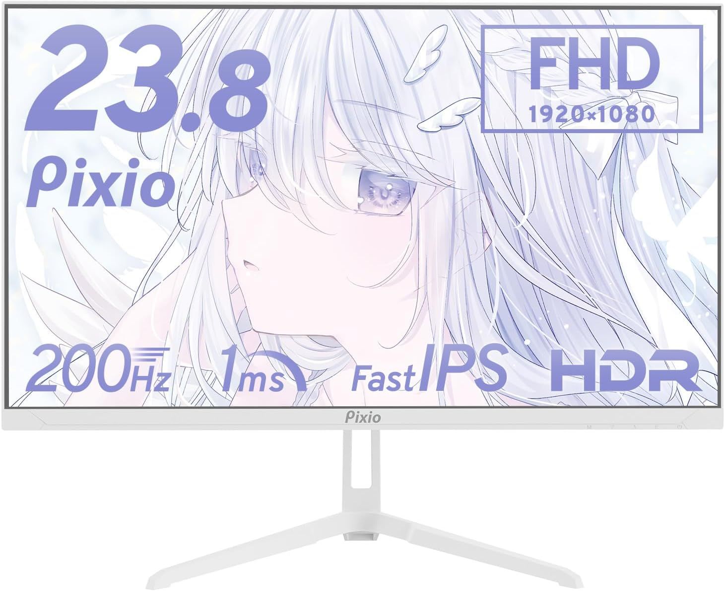 Pixio 23.8インチ IPSモニター 本体　箱無し　頼メルカリ便発送 訳あり品】Pixio ピクシオ PX248WAVE White ゲーミングモニター