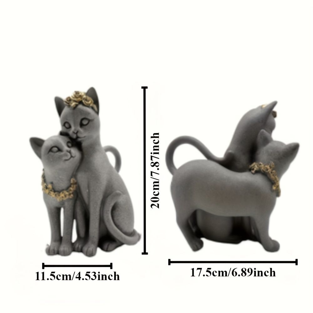 白い猫　ペア置物　パールのネックレス　フィギュア　陶器　ねこ　２匹　インテリア 白い猫 ペア置物 パールのネックレス フィギュア 陶器 ねこ 2匹