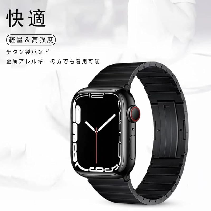 コンパチブル for apple watch バンド apple watch リンクブレスレット チタン製 取り外しボタン 軽量 丈夫 調整工具不要 iWatch Ultra3 Ultra2 Ultra SE Series Ultra 10 9 0 CHRISTIANNAURATH_COM_BR