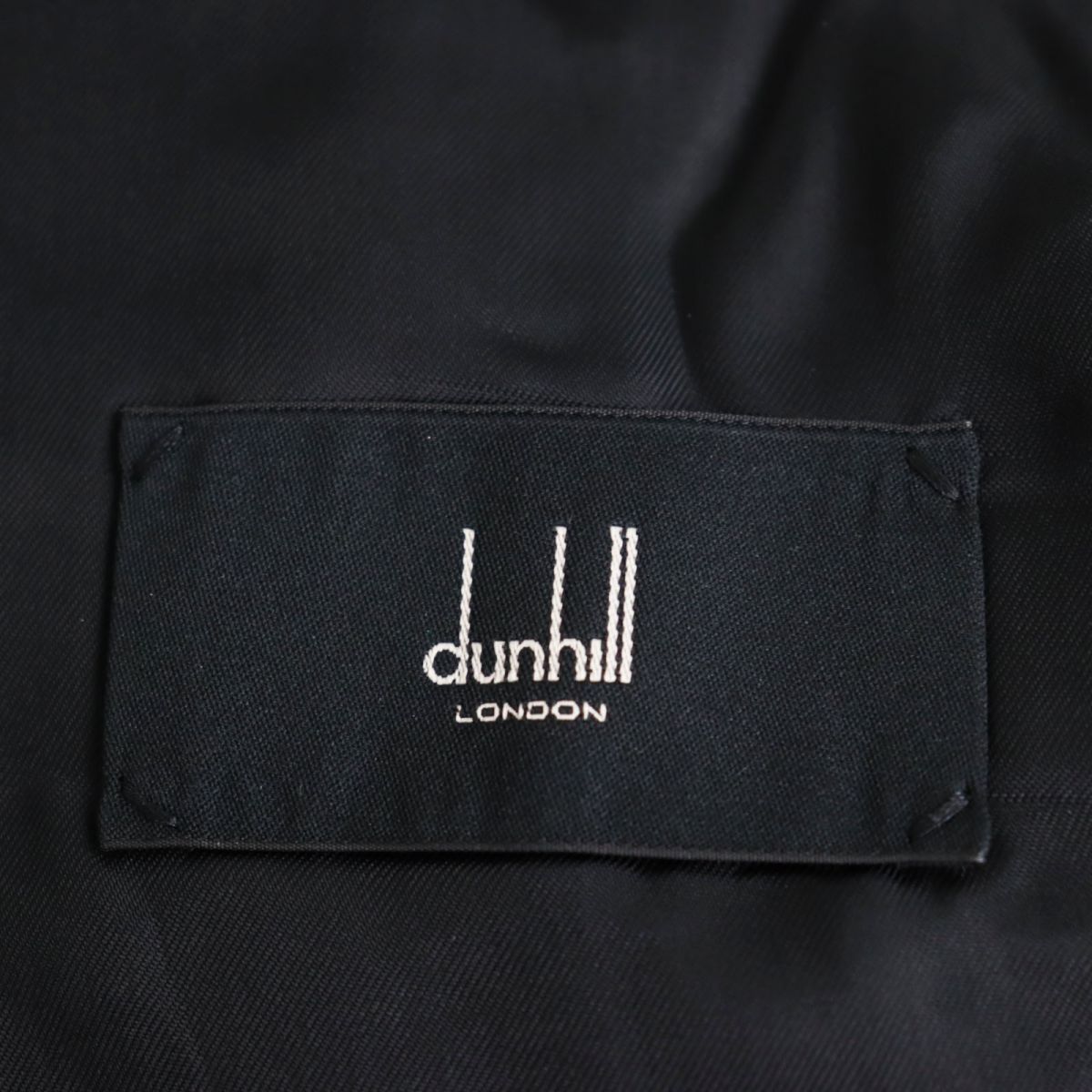 美品○dunhill ダンヒル ウール×カシミヤ フライフロント チェスター