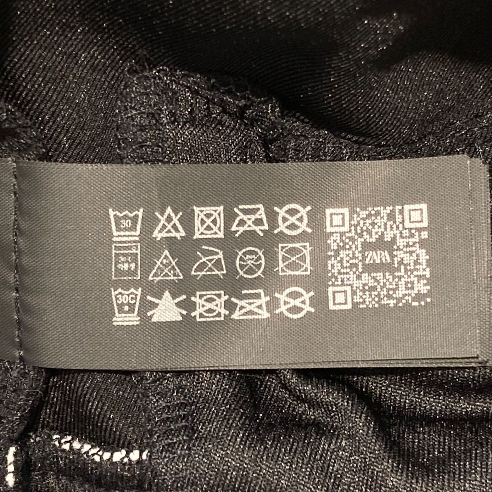 ZARA ザラ テクニカルジャケット サイズ40 M ブラック 黒×白