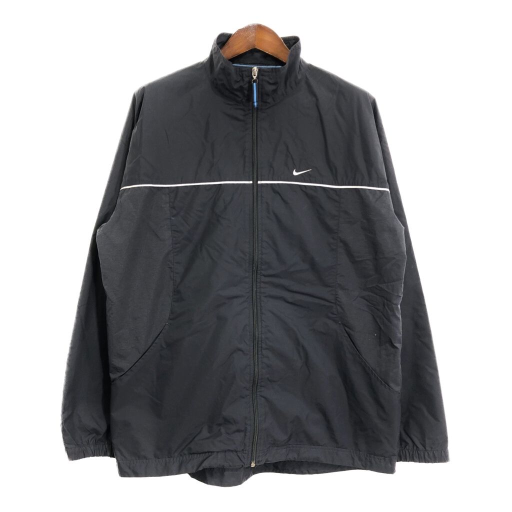 00年代 NIKE ナイキ ナイロンジャケット スポーツ ブラック (メンズ L) 中古 古着 R5050