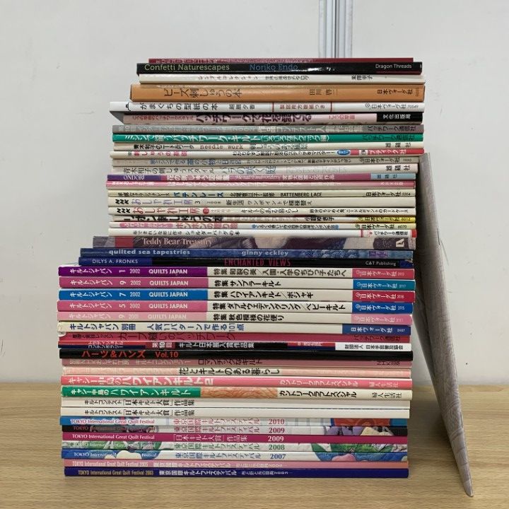 ■01)【同梱不可】キルト・パッチワークなど手芸の本・洋書まとめ売り約40冊大量セット/手作り/刺しゅう/アメリカン/アンティーク/B □01)【同梱不可】キルト・パッチワークなど手芸の本・洋書