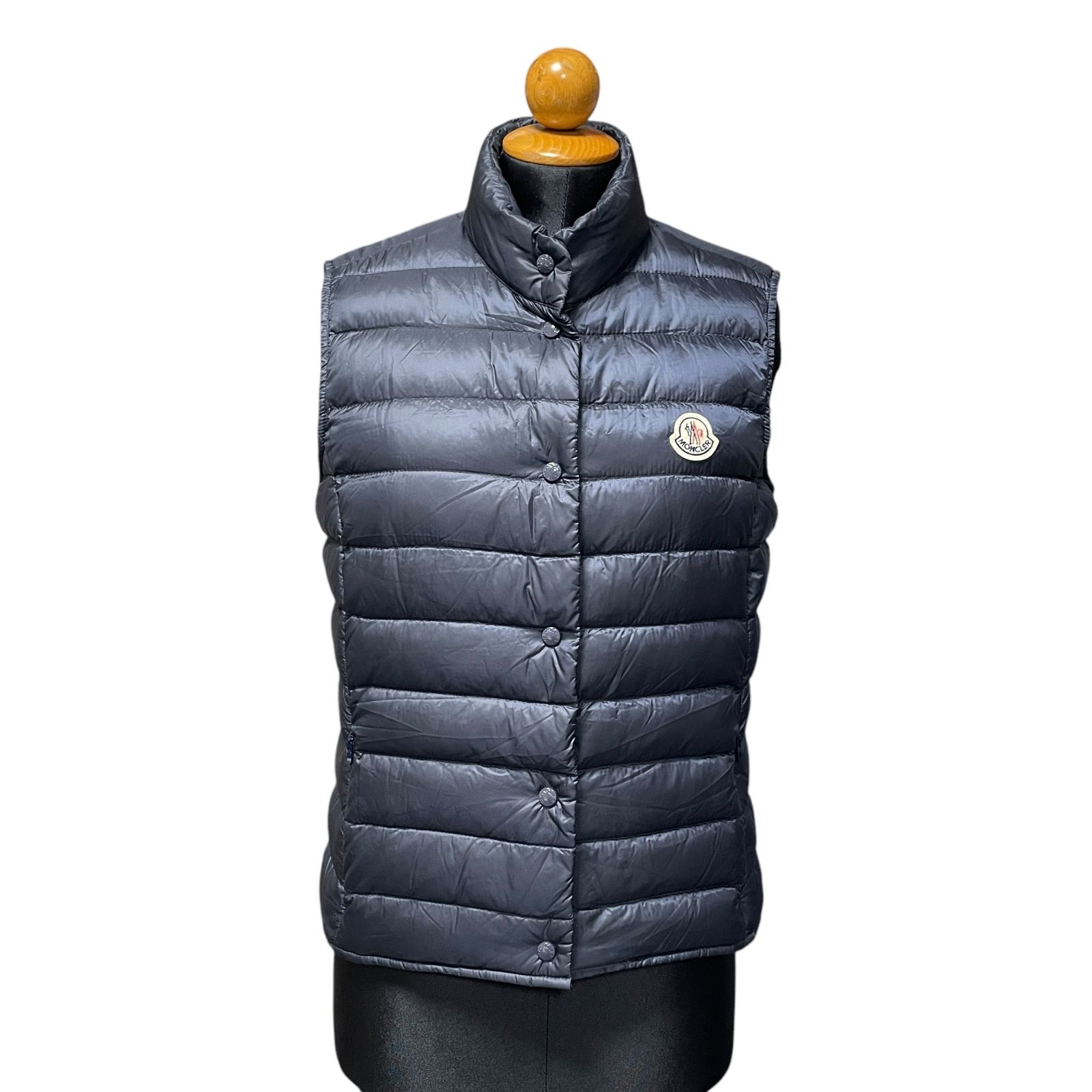 MONCLER ネイビー ダウンベスト LONGUE SAISON MONCLER LONGUE SAISON ネイビー ダウンベスト MONCLER LONGUE SAISON