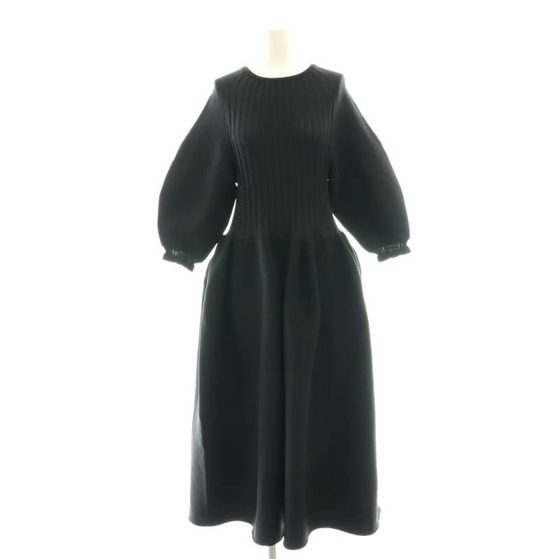 シーエフシーエル CFCL POTTERY LONG PUFF SLEEVE DRES ワンピース ニット 1 黒 |MI OS