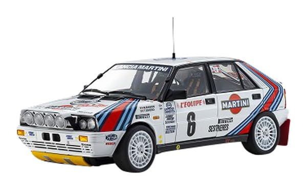 京商オリジナル 1/18 ランチア デルタ HF 4WD モンテカルロ チーム ランチア マルティニ 1987#6 完成品 