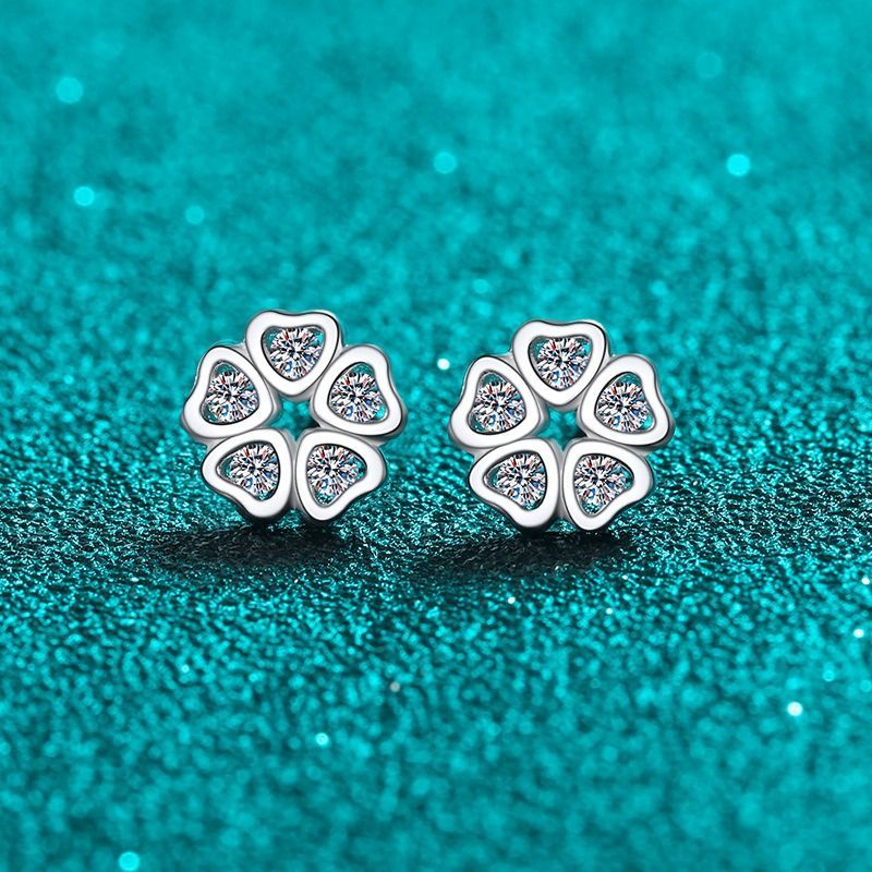 最高級モアッサナイト モアサナイト 人工ダイヤモンド ピアスバングル ピアス モアサナイト 0.25ct シルバー925 人工ダイヤモンド