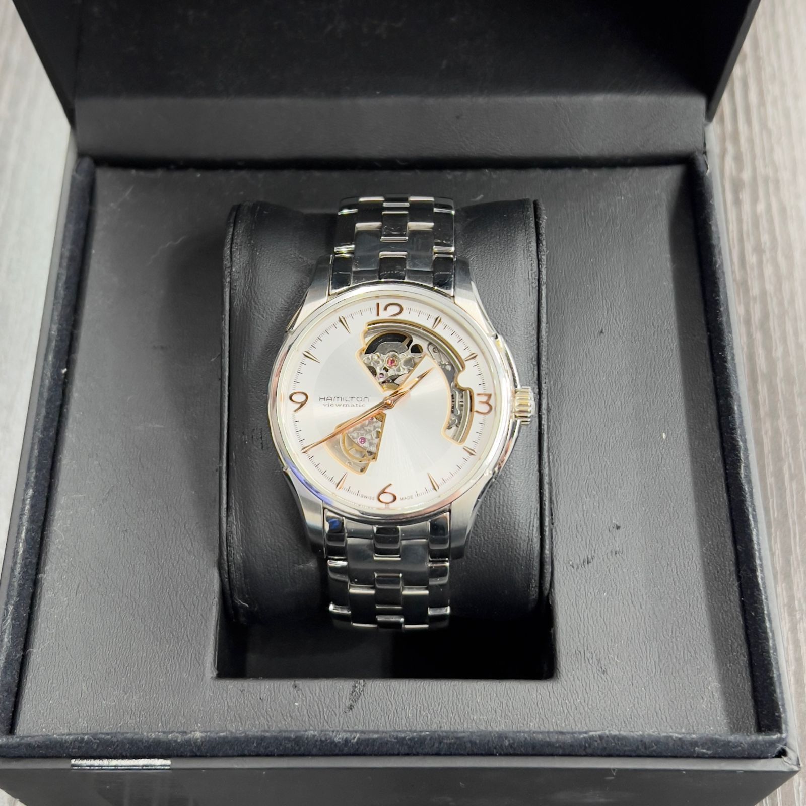 HAMILTON◇腕時計/アナログ/ステンレス/BLK/H325650 ✨️HAMILTON