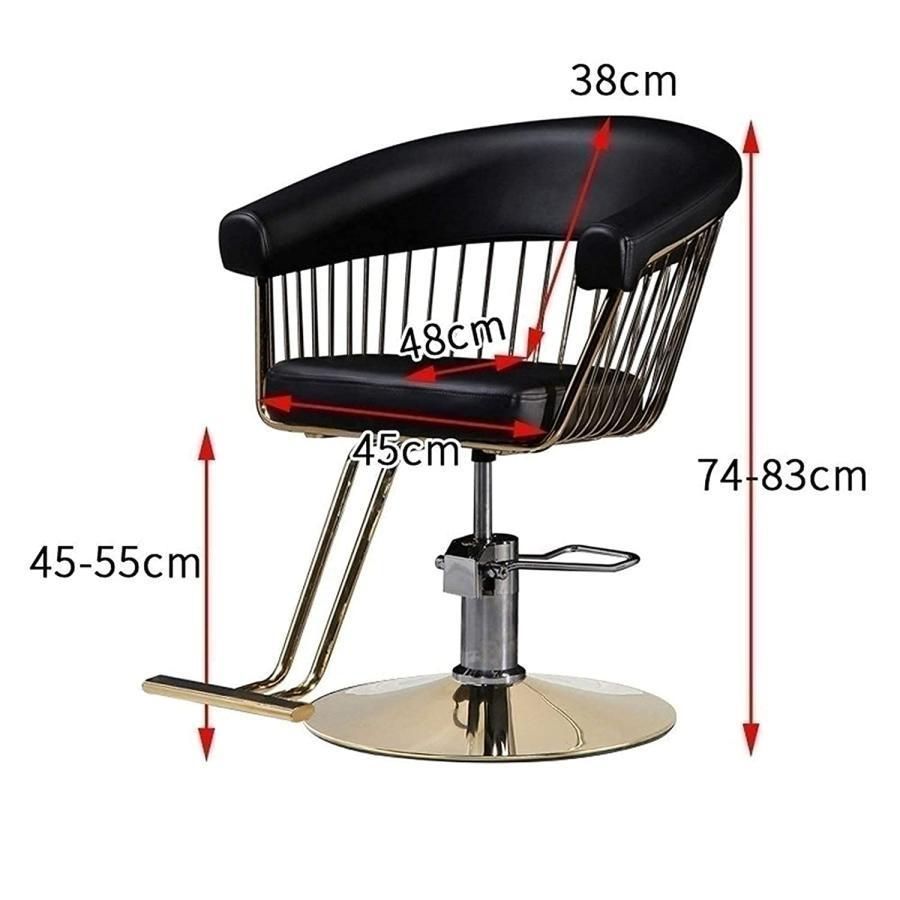 人気推薦◇理容室椅子 美容室椅子 ヴィンテージサロンチェア油圧美容