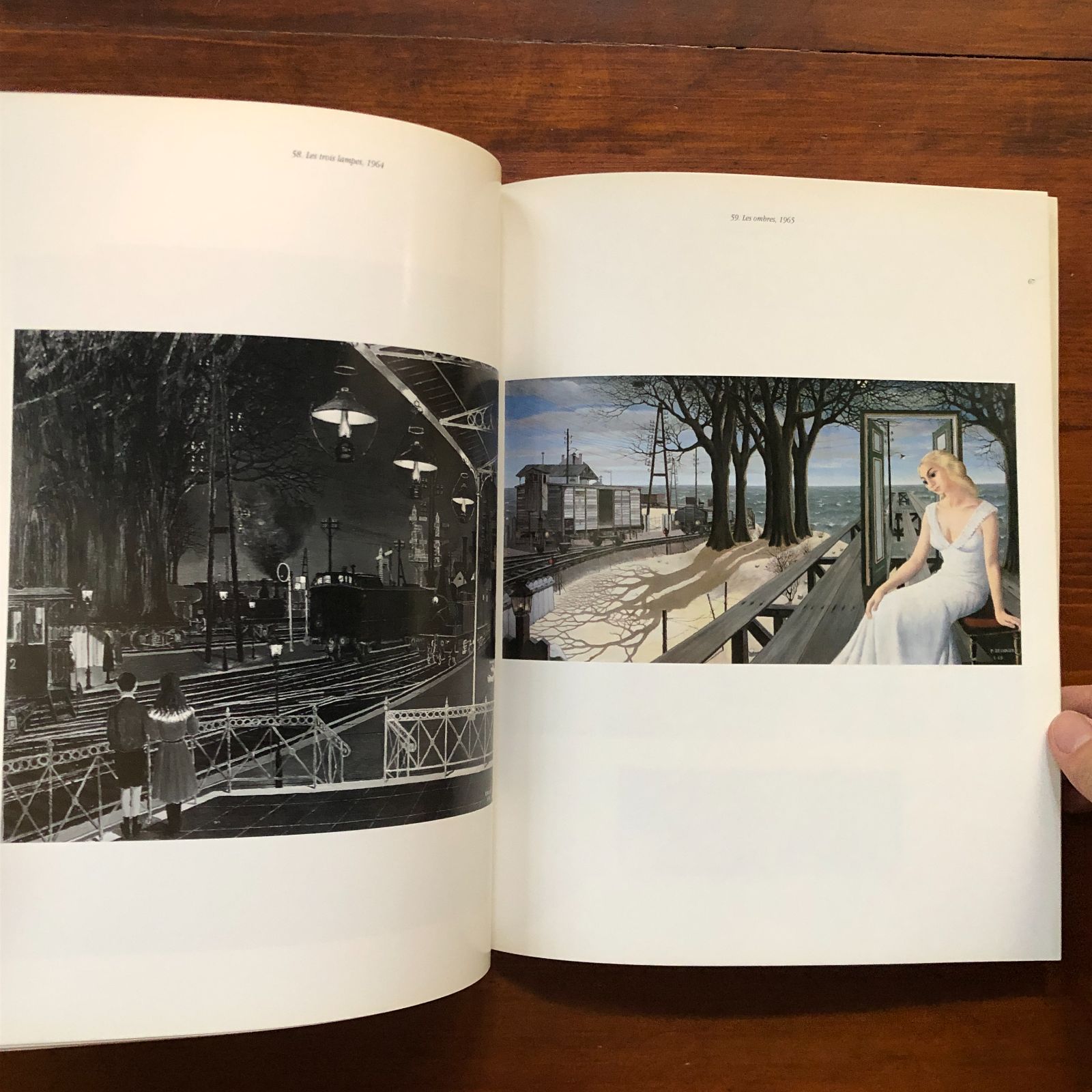 ポール・デルヴォー 電車の画集「P. Delvaux - Trains - Trams - Gares