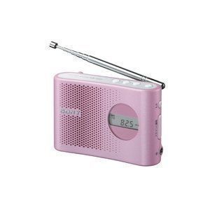 【中古】SONY FM/AM PLLシンセサイザーハンディーポータブルラジオ ピンク ICF-M55/P 非常に良い)SONY FM/AM PLLシンセサイザーハンディーポータブルラジオ