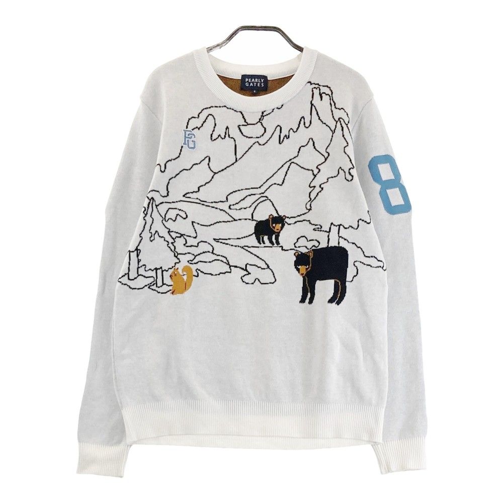 サイズ：4 PEARLY GATES パーリーゲイツ ニットセーター ホワイト系