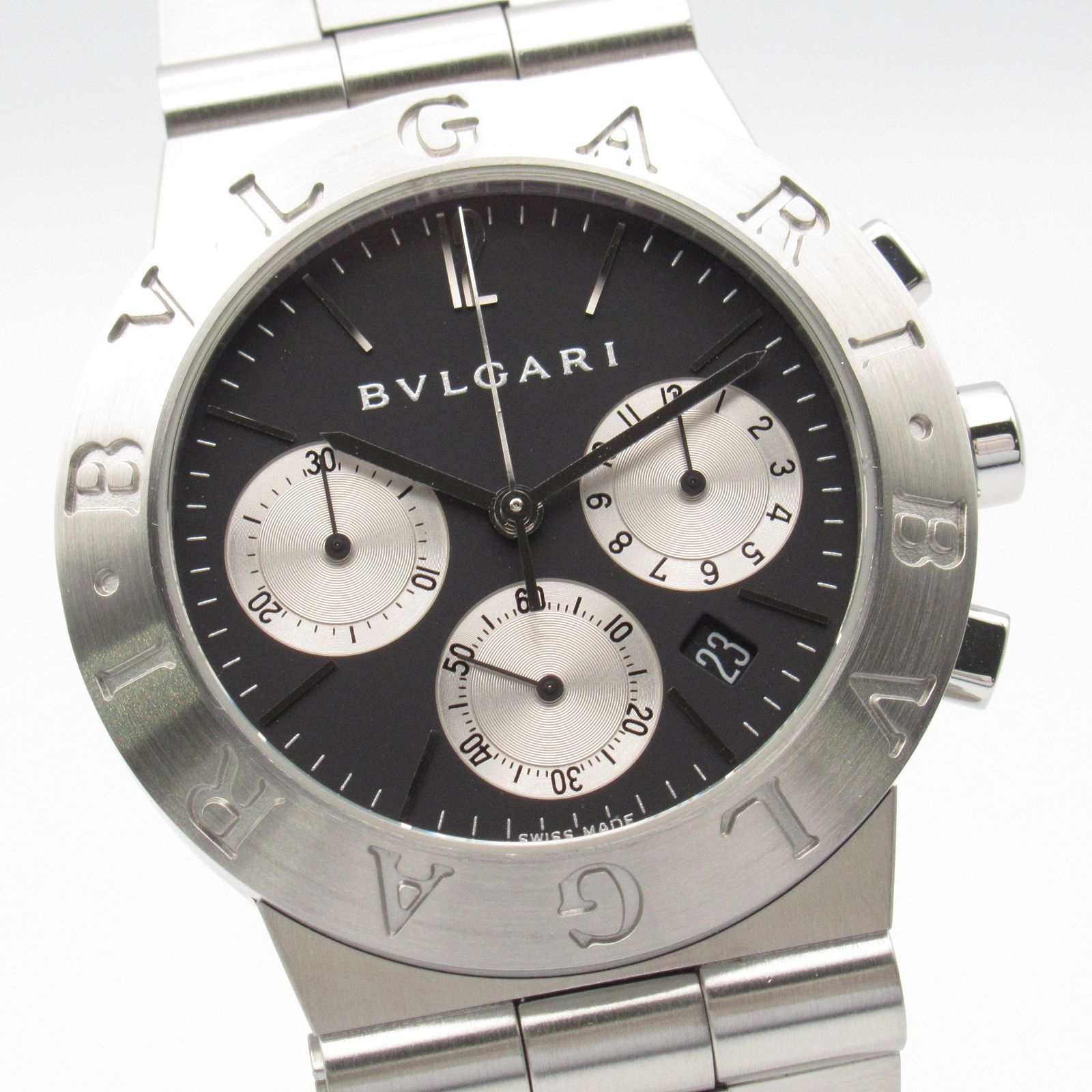 ブルガリ ディアゴノ スポーツ クロノグラフ 腕時計 - メルカリ