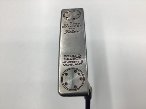 タイトリスト SCOTTY CAMERON STUDIO SELECT NEWPORT 2 MS 34インチ 15g パター PT スチール フレックスその他 メンズ 男性用 右利き 右用 Cランク ゴルフクラブ